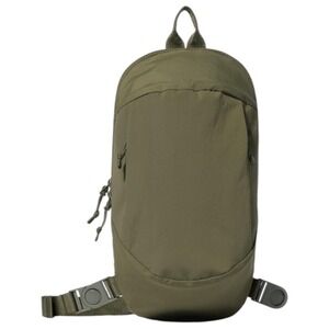 Uniqlo Nylon Sling Bag Olive Green Crossbody Backpack Adjustable Strap Travel